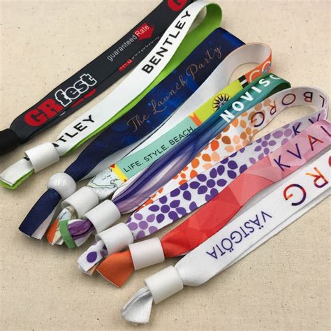 fabric wristbands for events